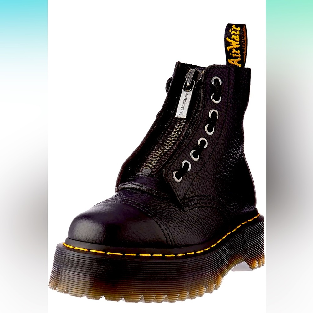 Dr. Martens Women's Sinclair 8 Eye Pascal Leather Platform Boots
